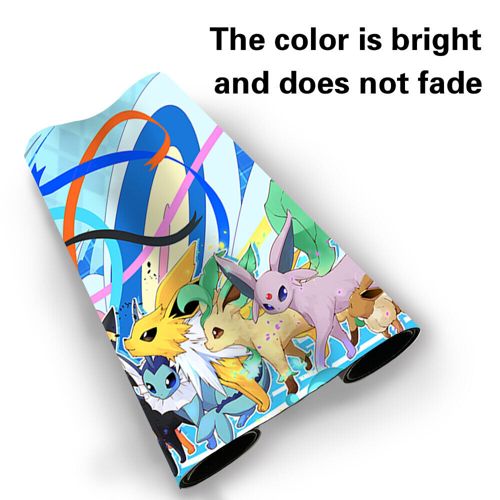 763644 - Board Game Pokemon Eevee Playmat Stitched Edge Games Mousepad Play Mat of TCG