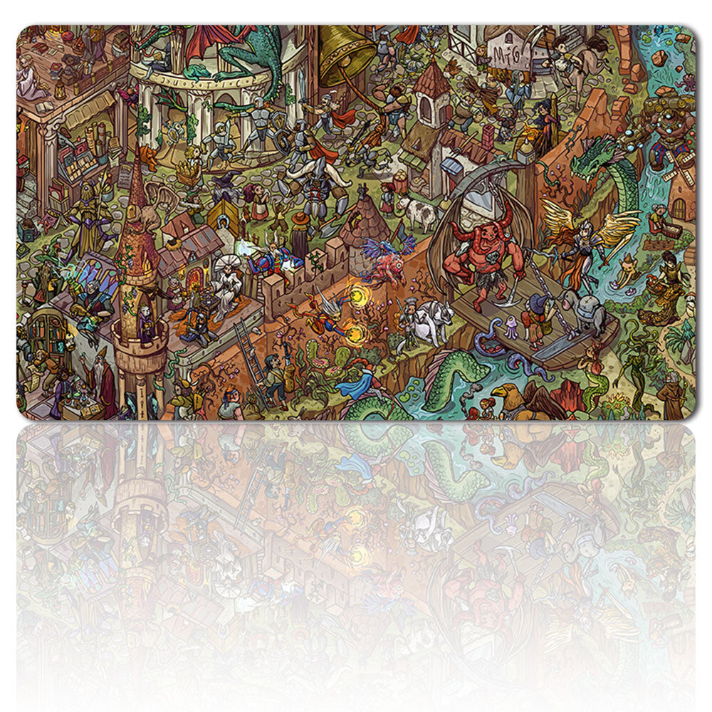 WHERE'S FBLTHP - Board Game MTG Playmat Games Mouse Pad Play Mat of TCG CCG Stitched Edge