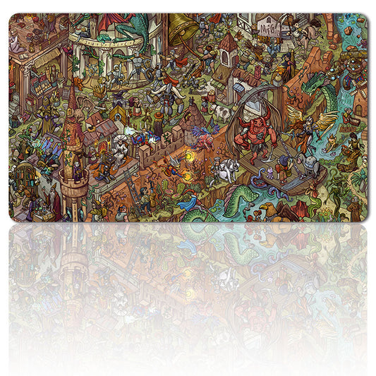 WHERE'S FBLTHP - Board Game MTG Playmat Games Mouse Pad Play Mat of TCG CCG Stitched Edge