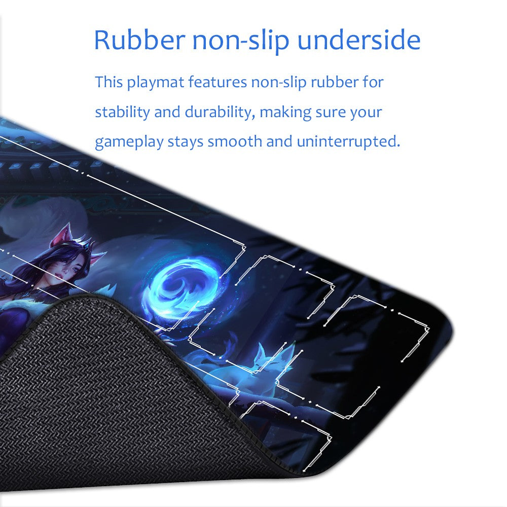 Ahri - League Of Legends Riftbound Playmat 24x14 in + Free Storage Bag