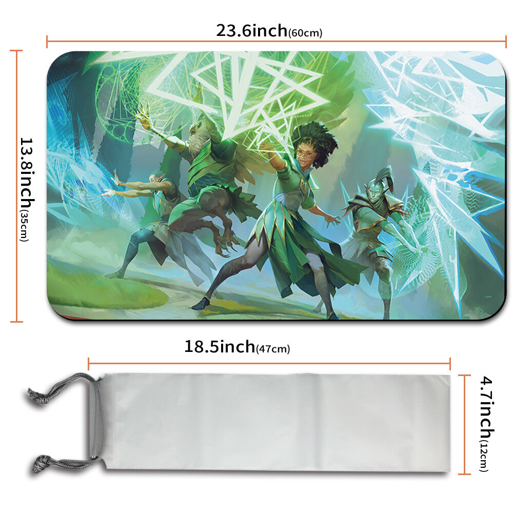 QUANDRIX COMMAND - Board Game MTG Playmat Mousepad Playmat of MTG TCG CCG Stitched Edge