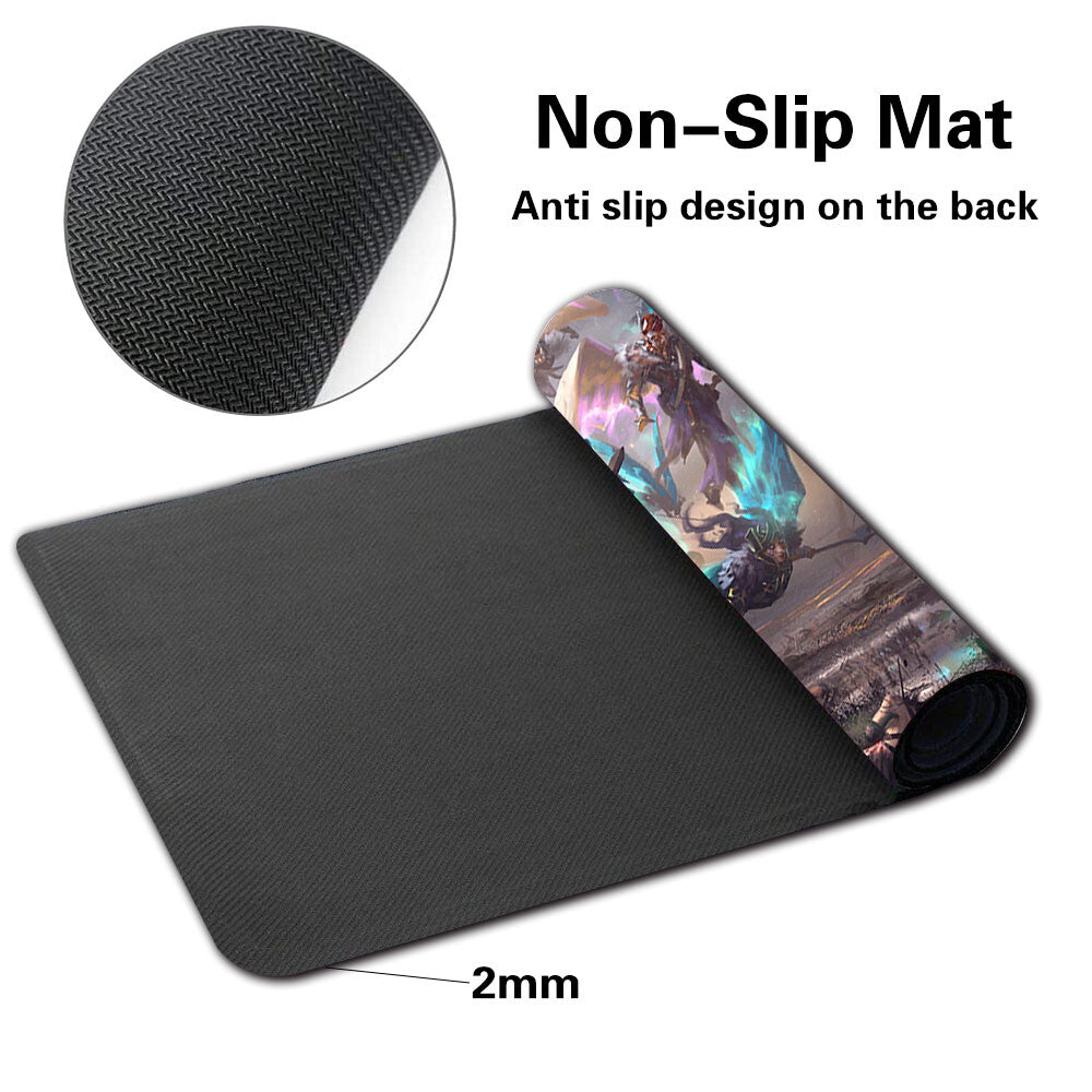 Rampage of the Valkyries - Board Game MTG Playmat Games Mousepad of TCG CCG Stitched Edge