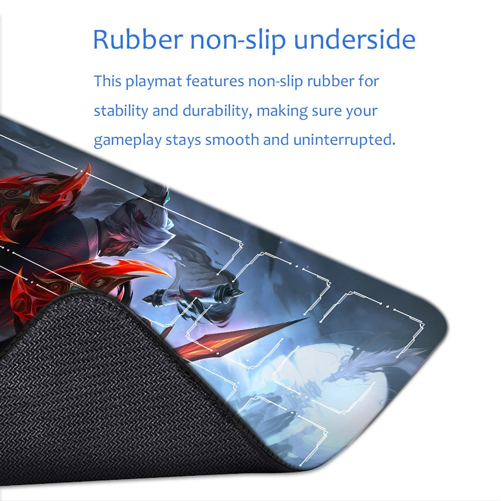 Zed - League Of Legends Riftbound Playmat 24x14 in + Free Storage Bag