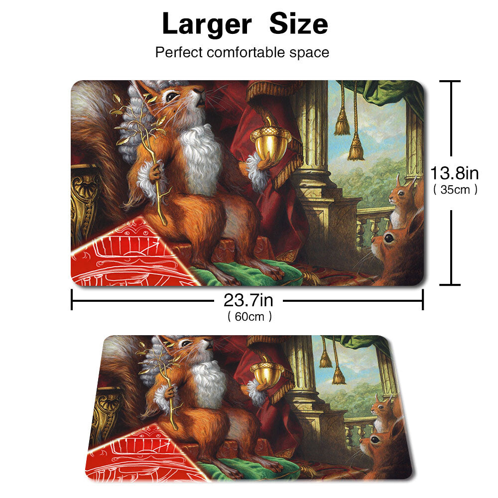 Earl Of Squirrel - Board Game MTG Playmat Games Mousepad Play Mat of TCG Stitched Edge
