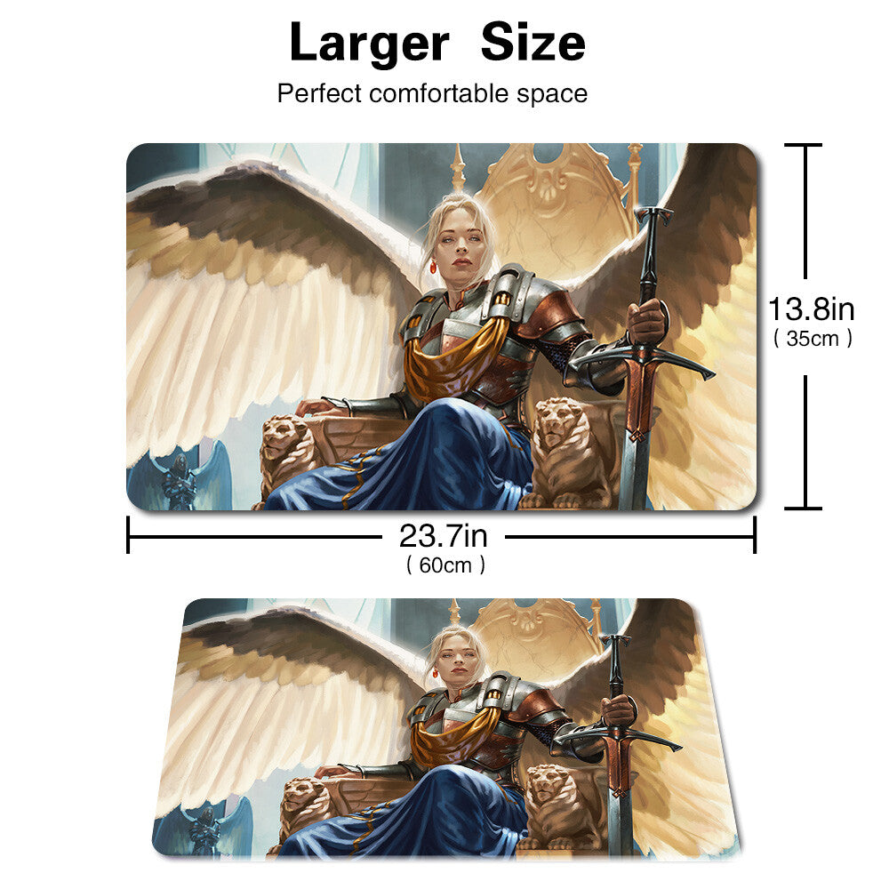 RADIANT, SERRA ARCHANGEL - Board Game MTG Playmat Games Mousepad Play Mat of TCG Stitched Edge