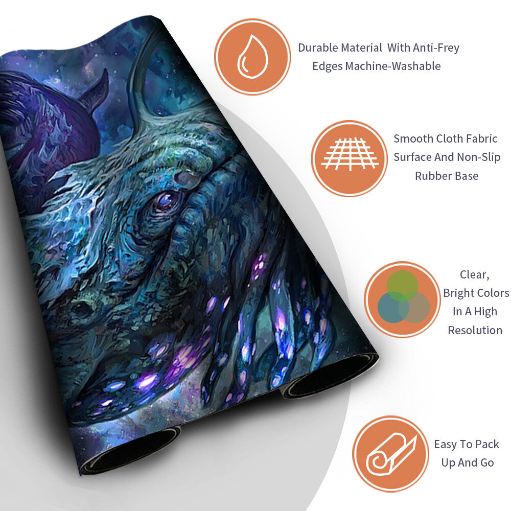 Star Whale - Magic The Gathering MTG Playmat TCG CCG MTG Playmat Stitched Edge