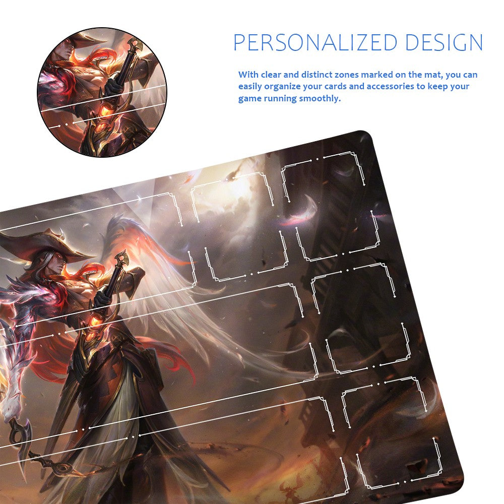 Yone - League Of Legends Riftbound Playmat 24x14 in + Free Storage Bag