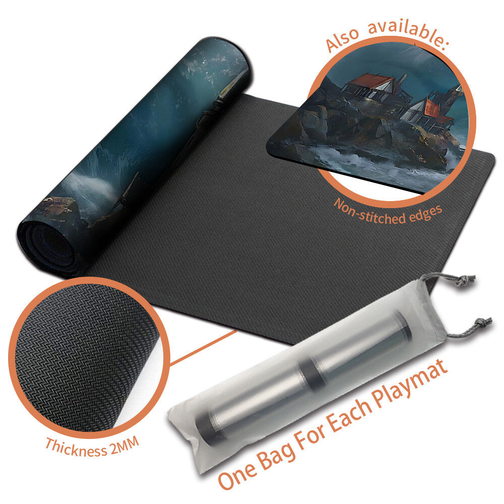 Engulf the Shore - Magic The Gathering MTG Playmat TCG CCG MTG Playmat Stitched Edge