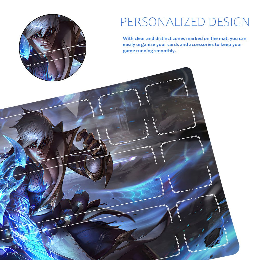 Lee Sin - League Of Legends Riftbound Playmat 24x14 in + Free Storage Bag