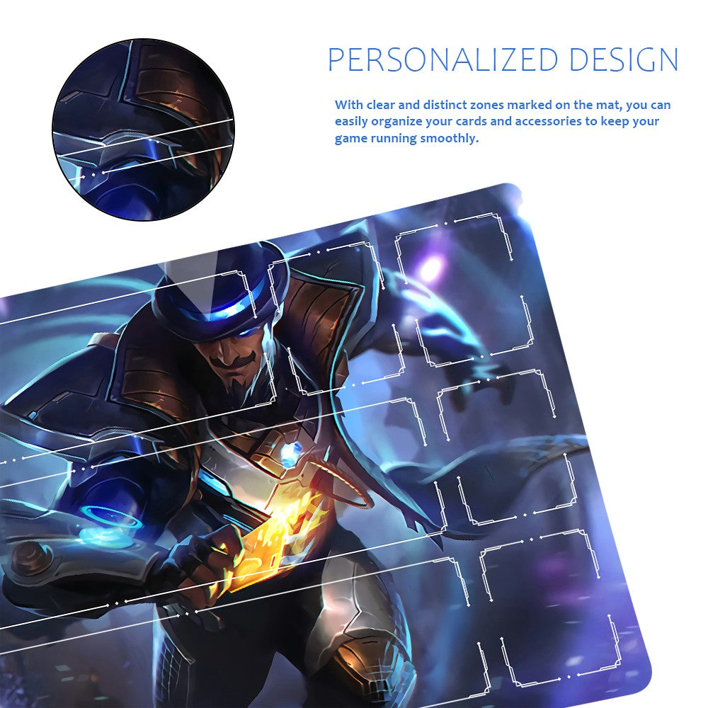 Twisted Fate - League Of Legends Riftbound Playmat 24x14 in + Free Storage Bag