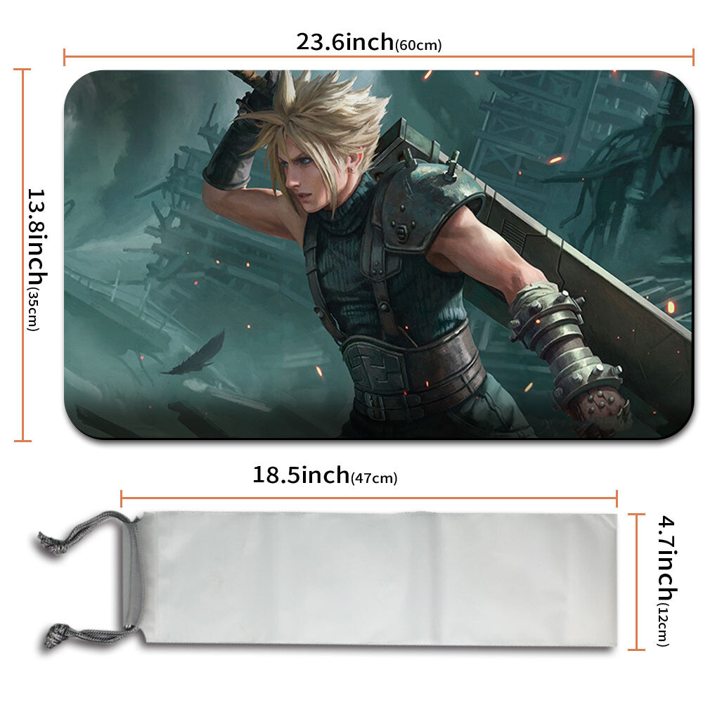 CLOUD, PLANET'S CHAMPION - Magic The Gathering MTG Playmat TCG CCG MTG Playmat Stitched Edge