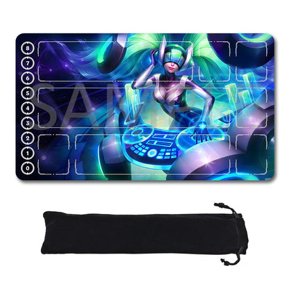 Sona - League Of Legends Riftbound Playmat 24x14 in + Free Storage Bag