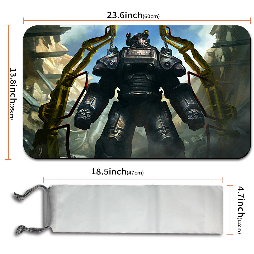 T-45 Power Armor - Magic The Gathering MTG Playmat TCG CCG MTG Playmat Stitched Edge