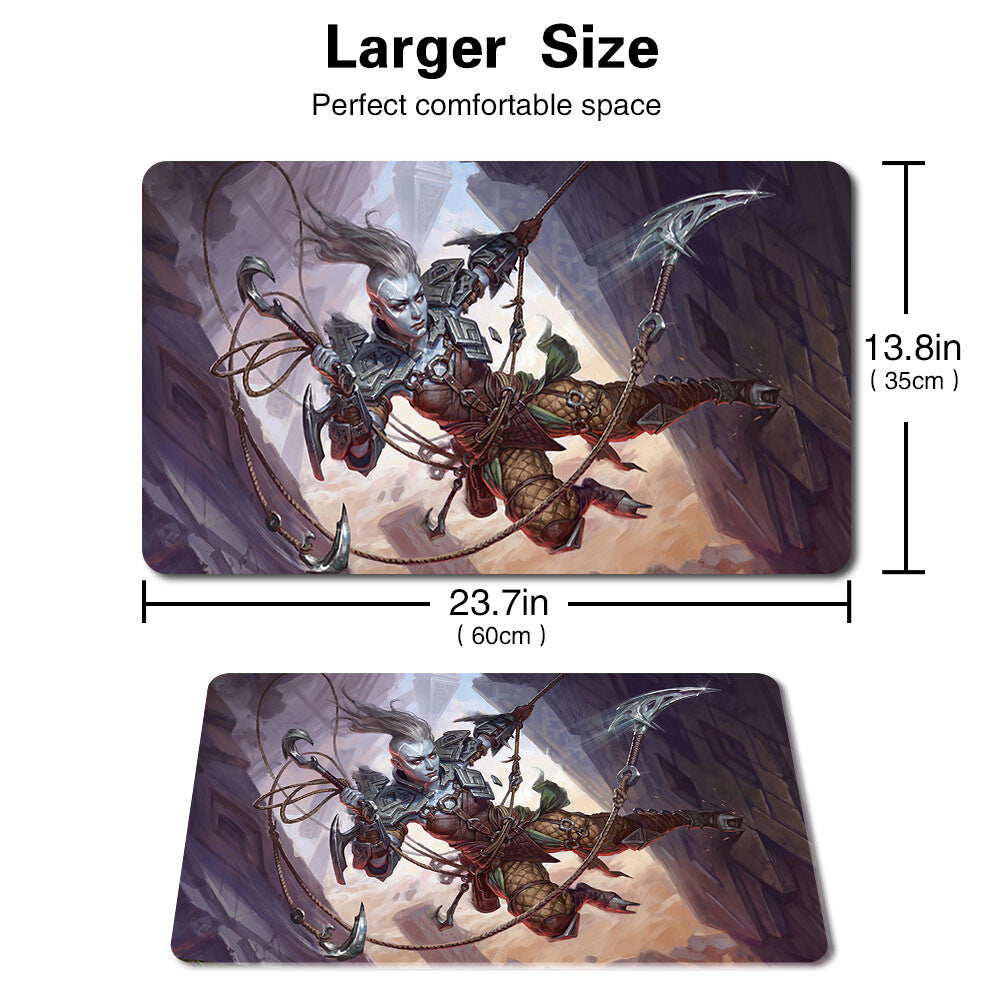 AKIRI, FEARLESS VOYAGER - Board Game MTG Playmat Games Mousepad Play Mat of TCG Stitched Edge