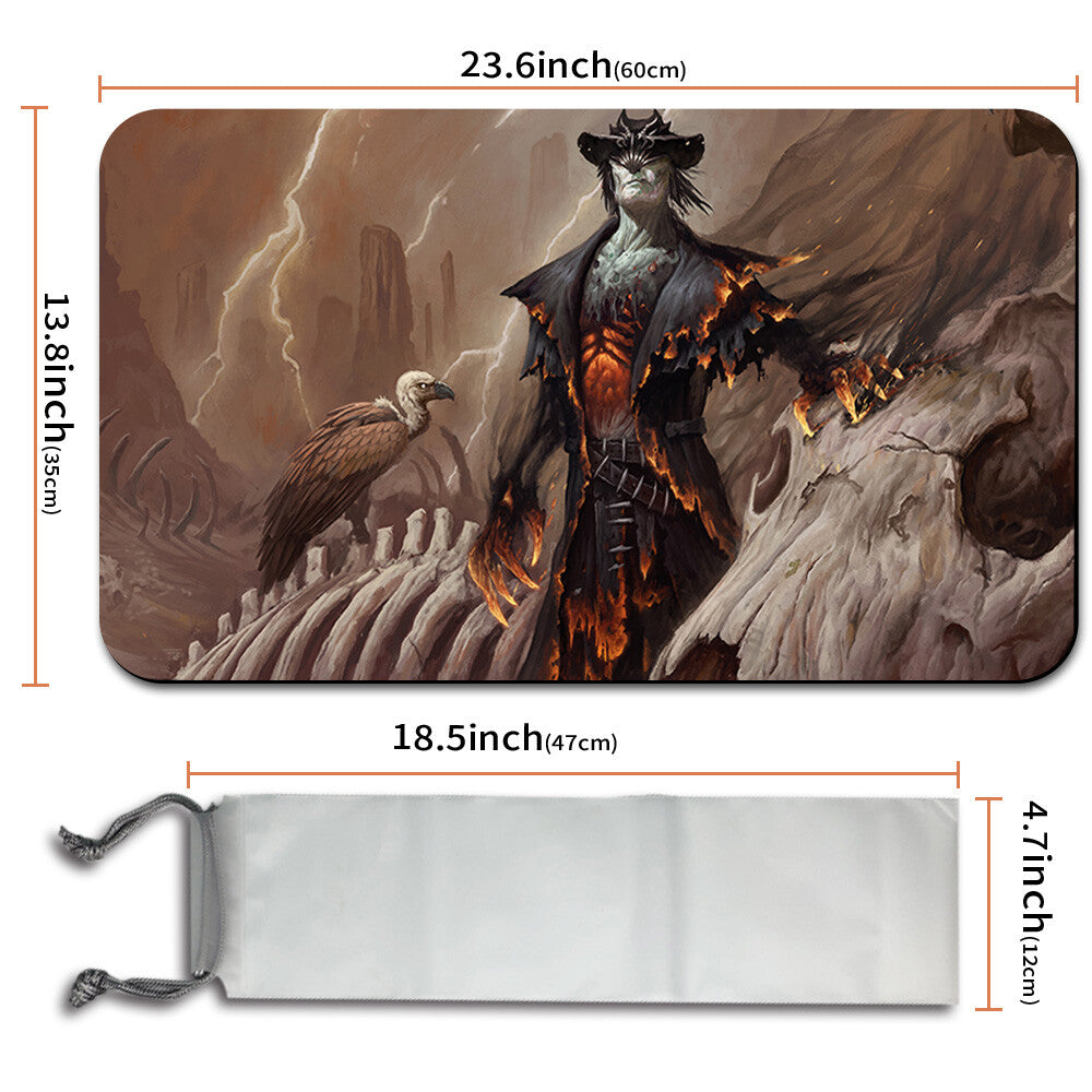 BONEYARD DESECRATOR - Magic The Gathering MTG Playmat TCG CCG MTG Playmat Stitched Edge