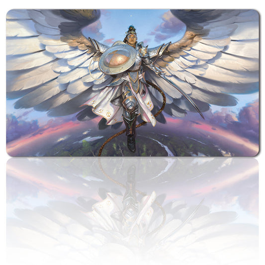 Shalai, Voice of Plenty - Board Game MTG Playmat Games Mousepad of TCG CCG Stitched Edge