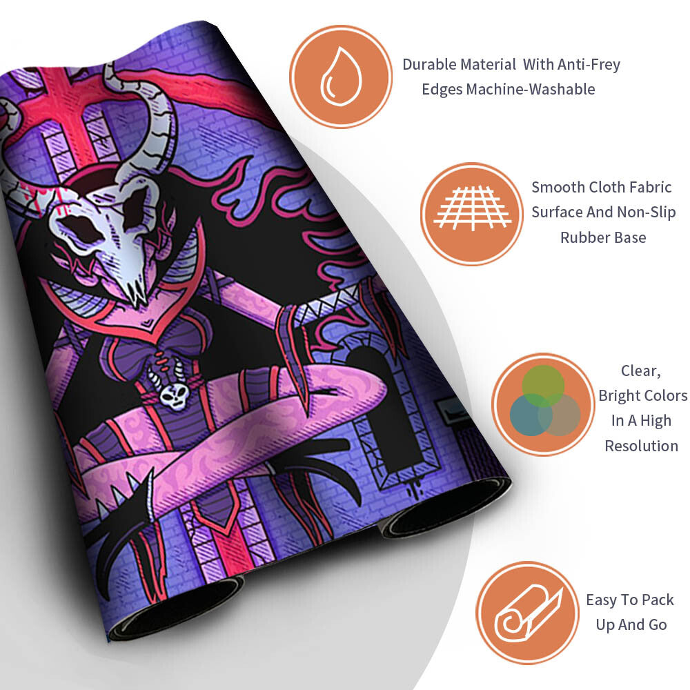 MagicCon Chicago Secret Lair-Magic The Gathering MTG Playmat TCG CCG MTG Playmat Stitched Edge