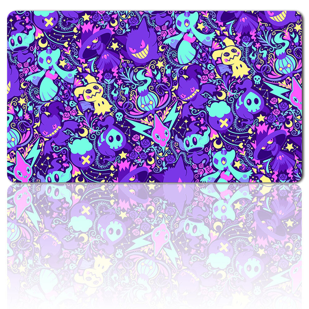 ghost - Board Game Pokemon Gengar Playmat Stitched Edge Games Mousepad Play Mat of TCG
