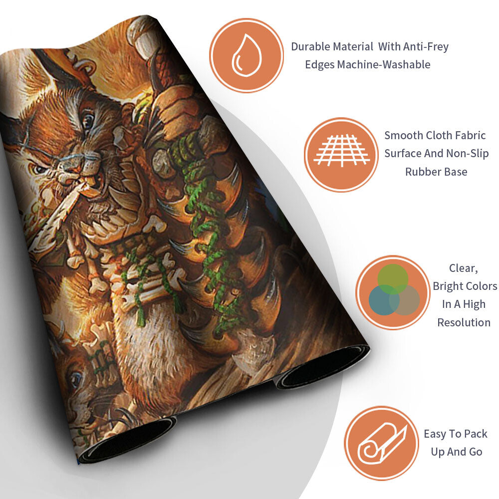 Squirrel Mob - Magic The Gathering MTG Playmat TCG CCG MTG Playmat Stitched Edge