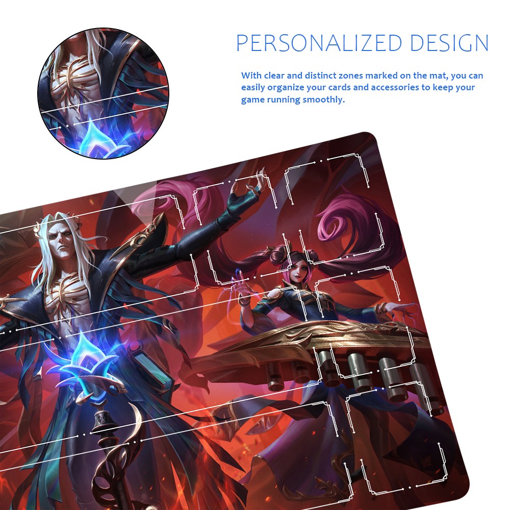 Karthus - League Of Legends Riftbound Playmat 24x14 in + Free Storage Bag