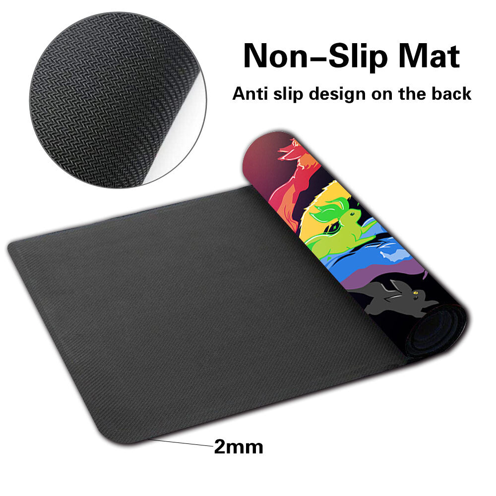 462552 - Board Game Pokemon Eevee Playmat Stitched Edge Games Mousepad Play Mat of TCG