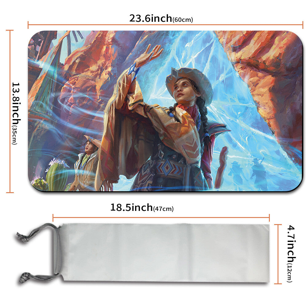 STEP BETWEEN WORLDS - Magic The Gathering MTG Playmat TCG CCG MTG Playmat Stitched Edge
