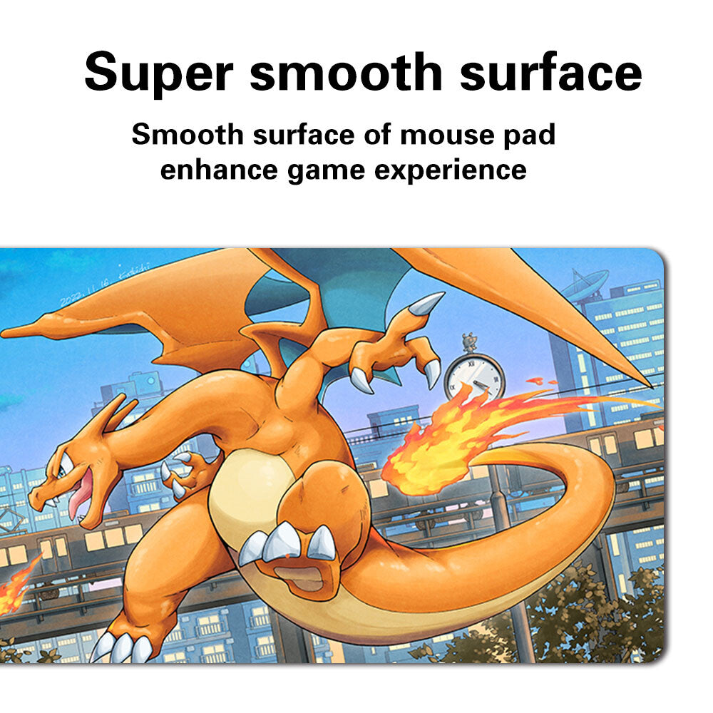 1289135 - Board Game Pokemon Charizard Playmat Stitched Edge Games Mousepad Play Mat of TCG