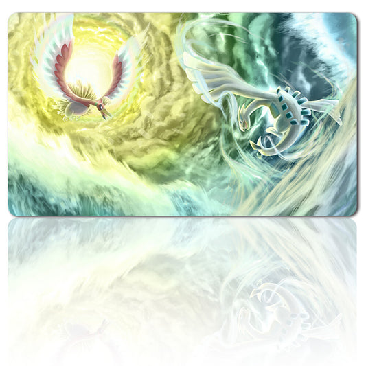 Pokemon452094 - Board Game Pokemon Ho-Oh Playmat Stitched Edge Games Mousepad Play Mat of TCG