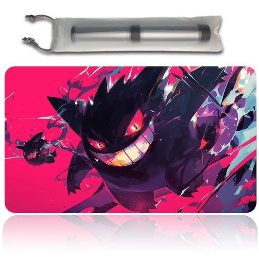 New Pokemon Gengar Playmat Stitched Edge with Free Bag | Pokemon TCG Playmat Stitched Edge | 1359085