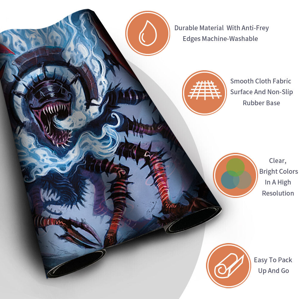 THE MINDSKINNER -Magic The Gathering MTG Playmat TCG CCG MTG Playmat Stitched Edge