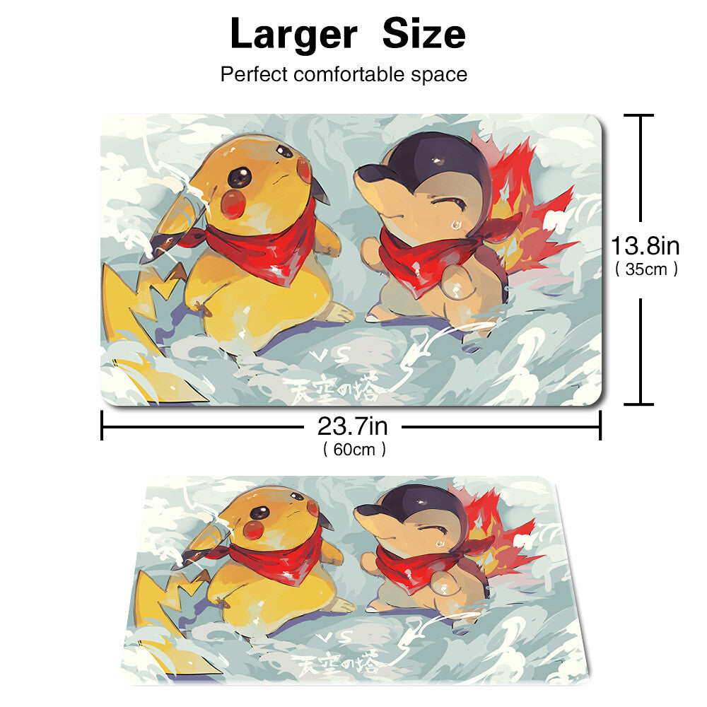 580230 - Board Game Pokemon Pikachu Playmat Stitched Edge Games Mousepad Play Mat of TCG
