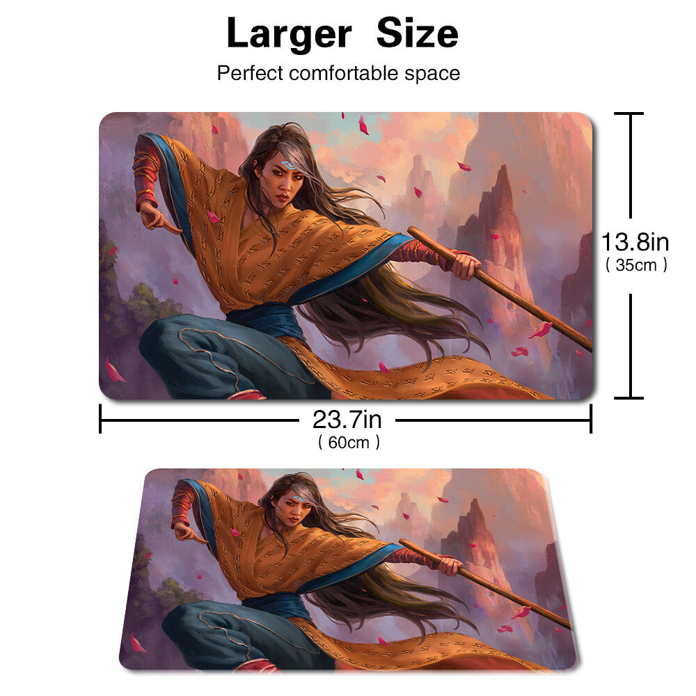 NARSET, ENLIGHTENED MASTER - Board Game MTG Playmat Mousepad Play Mat of TCG Stitched Edge