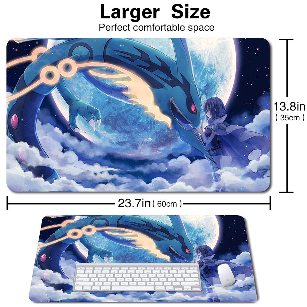 Pokemon67 - Board Game Pokemon Rayquaza Playmat Stitched Edge Games Mousepad Play Mat of TCG