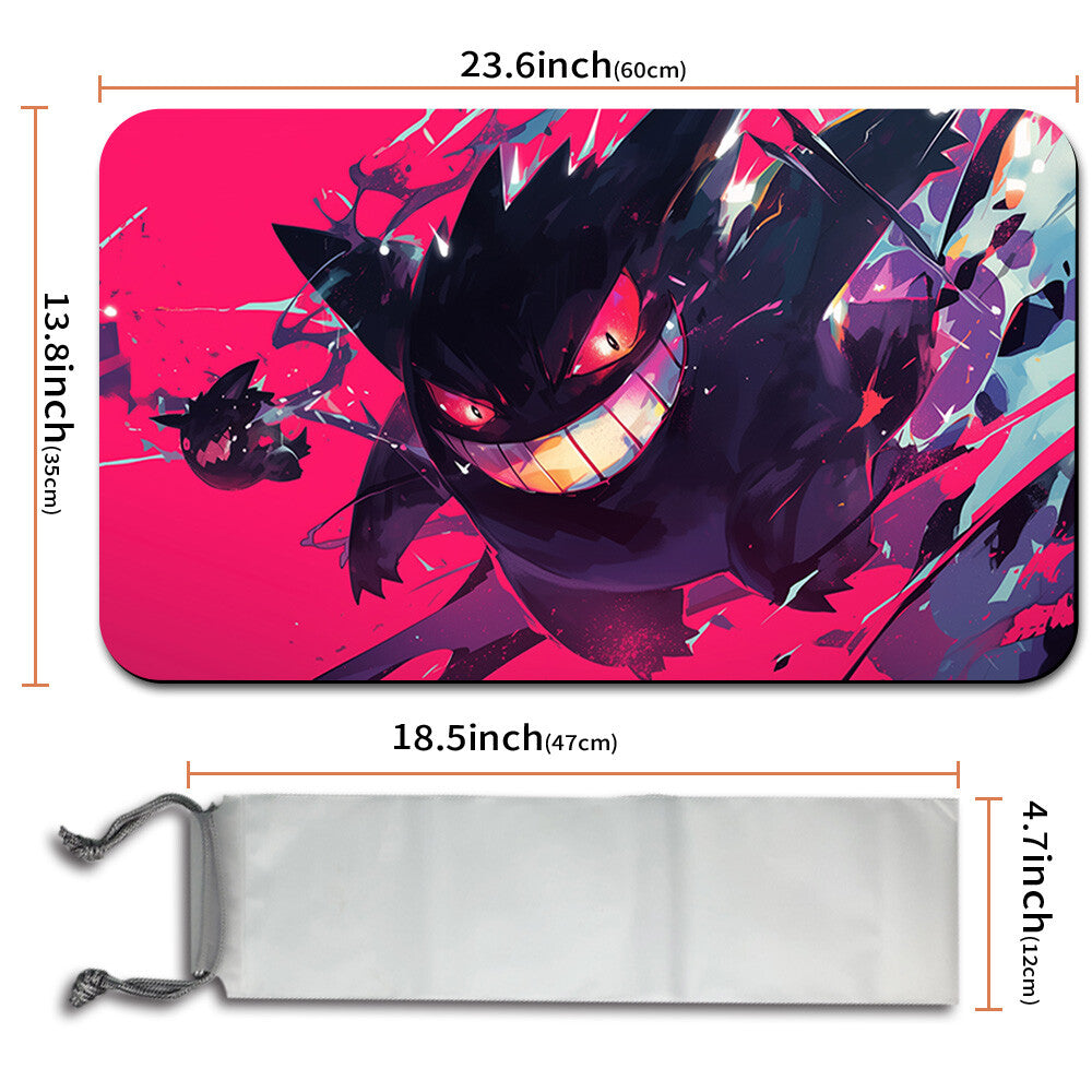 New Pokemon Gengar Playmat Stitched Edge with Free Bag | Pokemon TCG Playmat Stitched Edge | 1359085