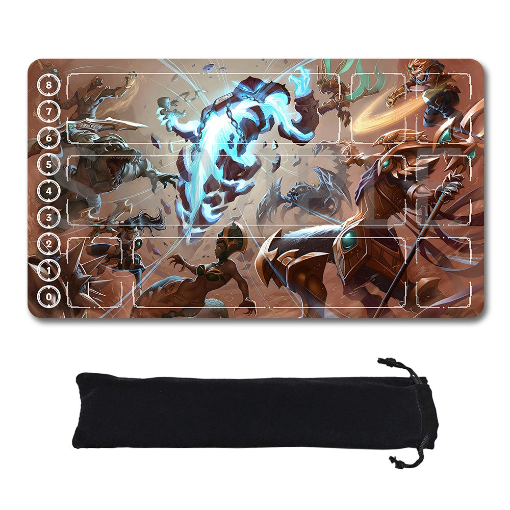 Xerath - League Of Legends Riftbound Playmat 24x14 in + Free Storage Bag