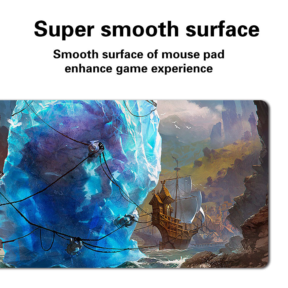 Ice Revised - Board Game MTG Playmat Games Mousepad Play Mat of TCG Stitched Edge