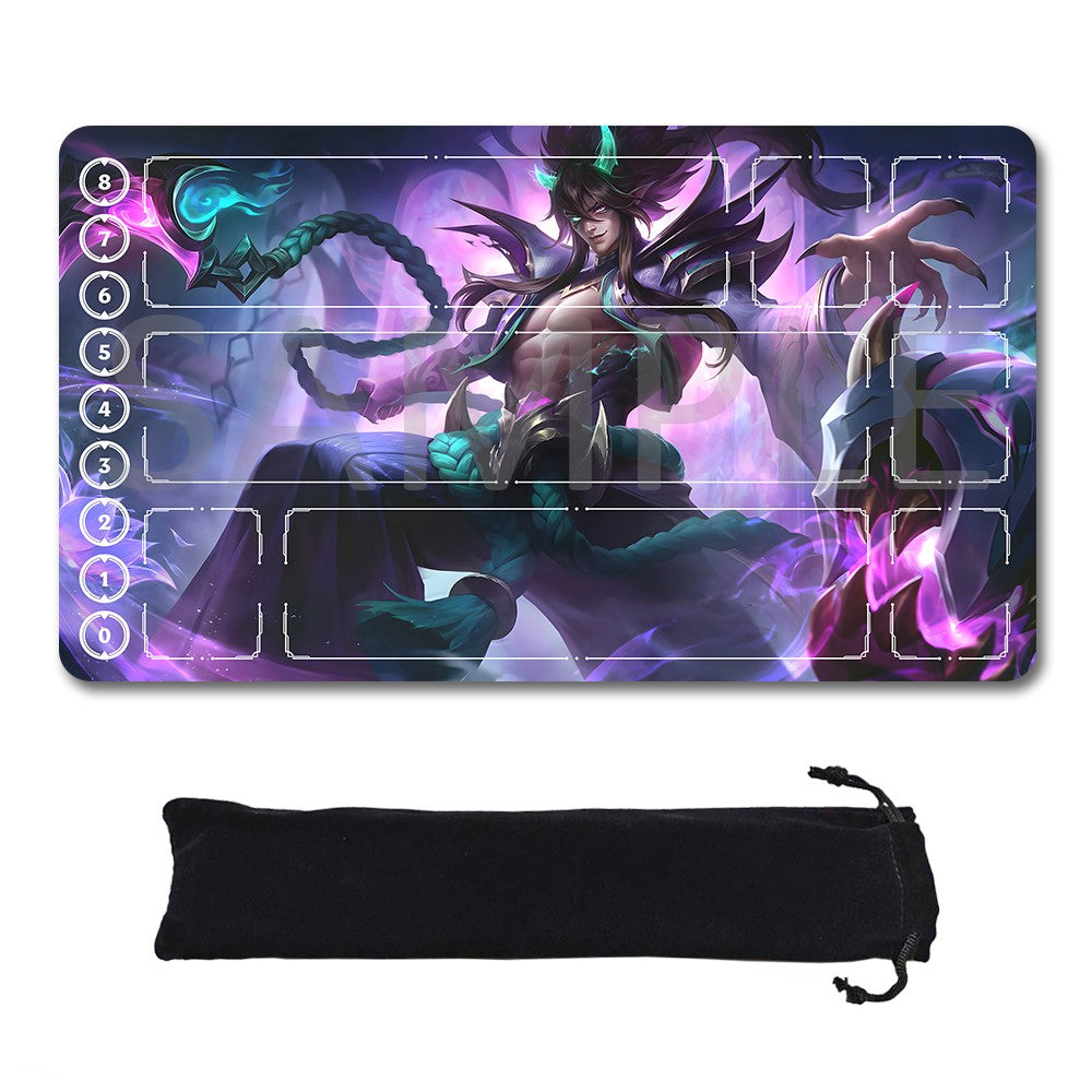 Thresh -League Of Legends Riftbound Playmat 24x14 in + Free Storage Bag