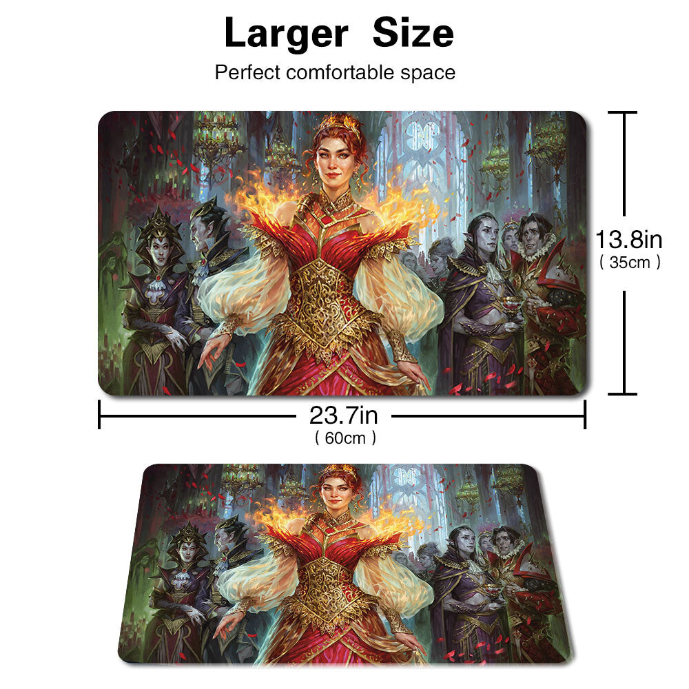 CHANDRA, DRESSED TO KILL - Board Game MTG Playmat Games Play Mat of TCG CCG Stitched Edge