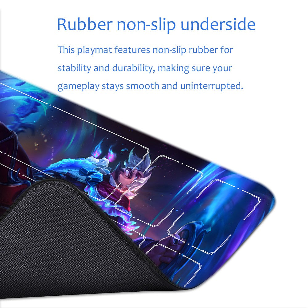 Draven - League Of Legends Riftbound Playmat 24x14 in + Free Storage Bag