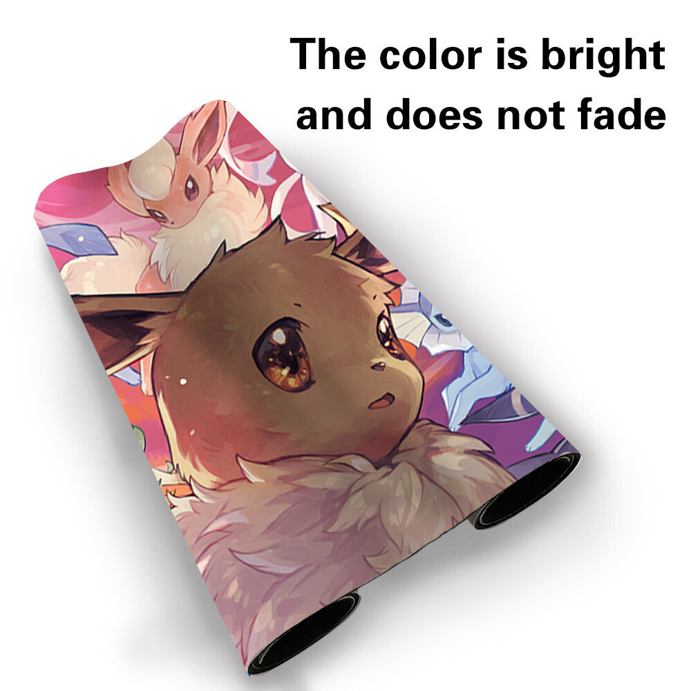 1303584 - Board Game Pokemon Eevee Playmat Stitched Edge Games Mousepad Play Mat of TCG