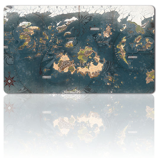 Dominaria Map - Board Game MTG Playmat Games Mousepad Table Mats Play Mat of TCG Stitched Edge