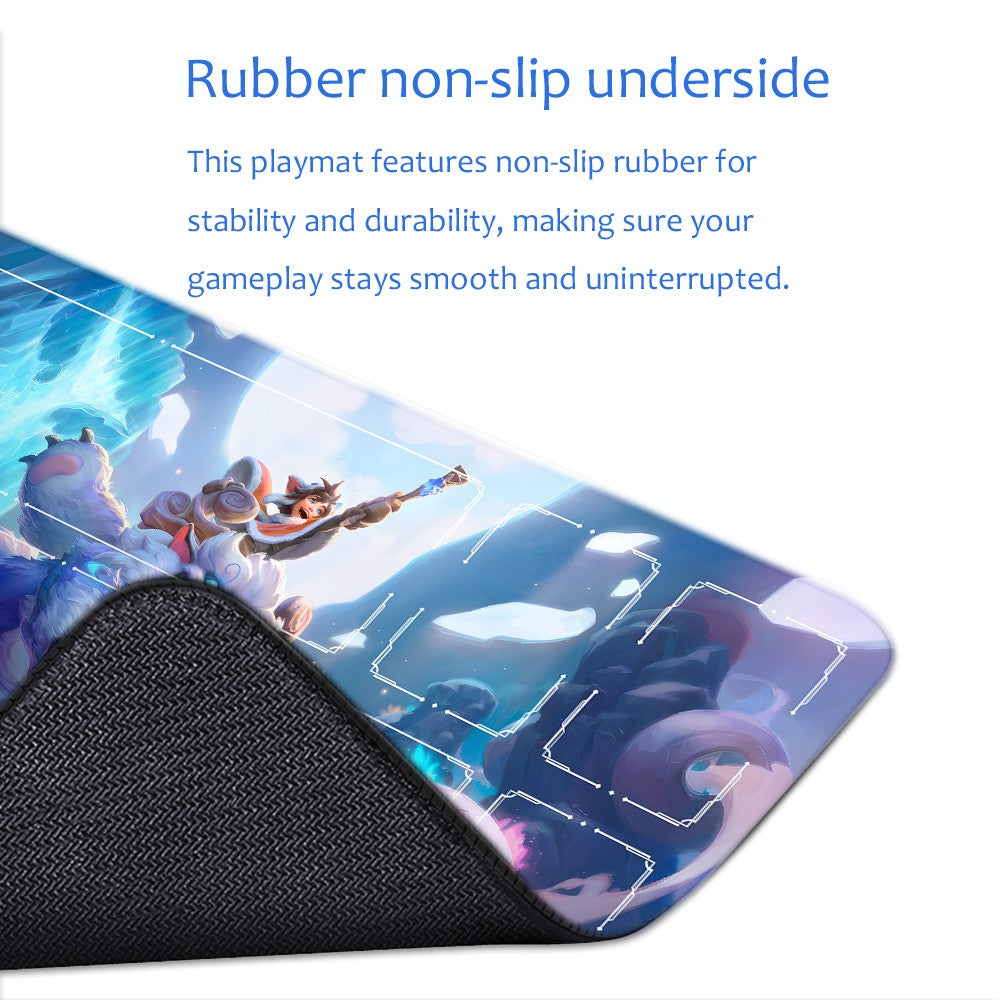 Nunu - League Of Legends Riftbound Playmat 24x14 in + Free Storage Bag