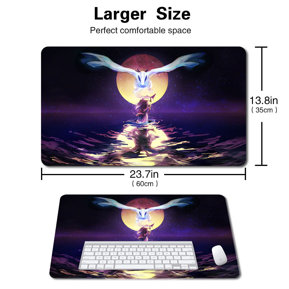 Pokemon743332 - Board Game Pokemon Lugia Playmat Stitched Edge Games Mousepad Play Mat of TCG
