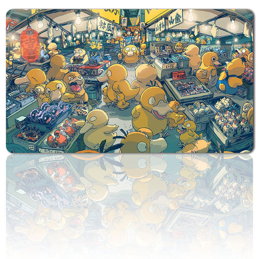 702973 - Board Game Pokemon Psyduck Playmat Stitched Edge Games Mousepad Play Mat of TCG