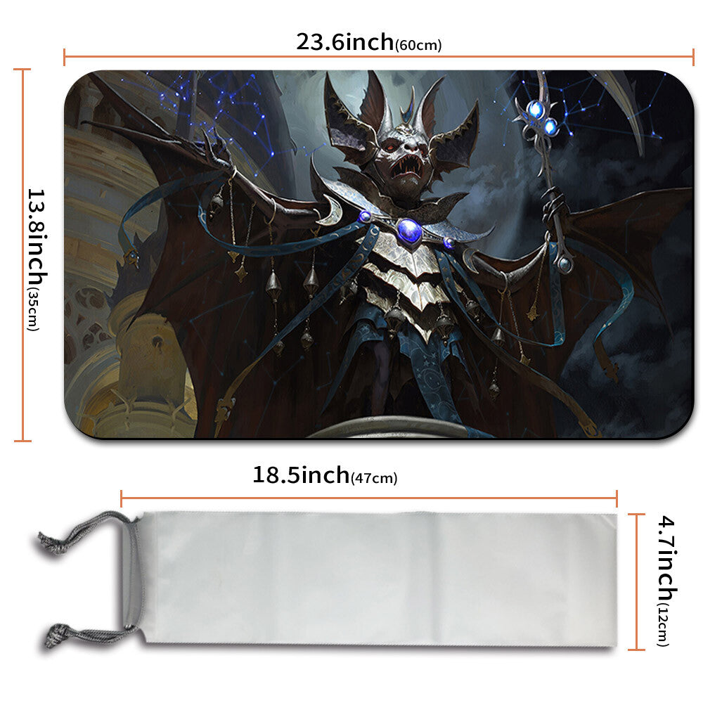 Moonstone Eulogist - Magic The Gathering MTG Playmat TCG CCG MTG Playmat Stitched Edge