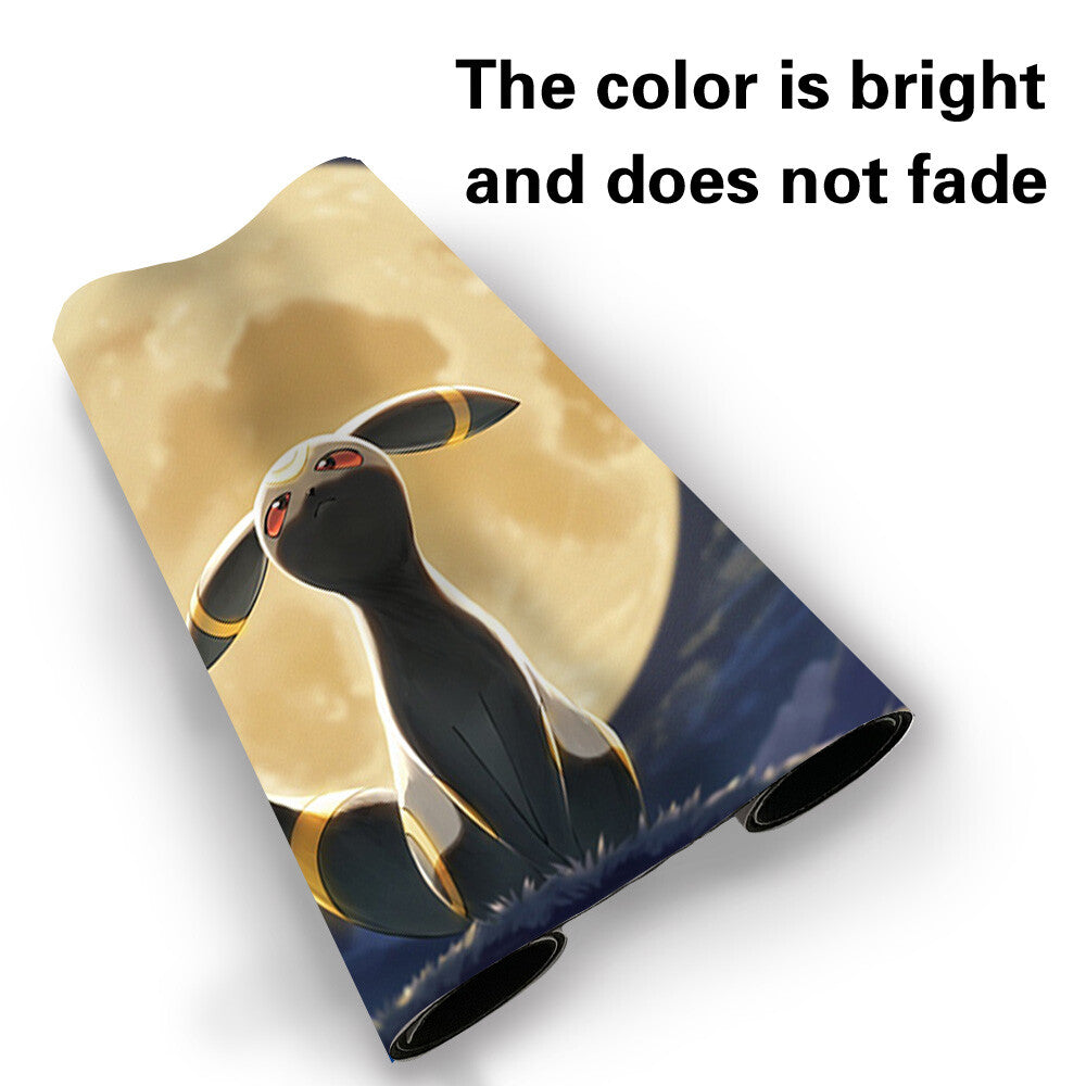 Umbreon - Board Game Pokemon Eevee Playmat Stitched Edge Games Mousepad Play Mat of TCG