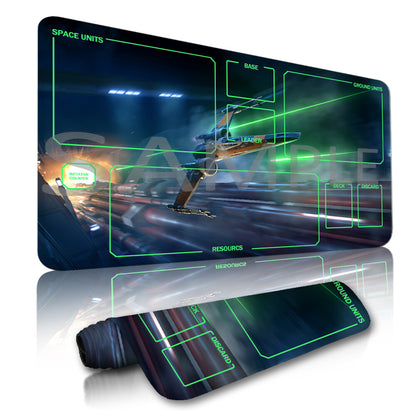 Star Wars Unlimited Playmat Stitched Edge Free Storage Bag Size 24X14IN Protective Mat star16