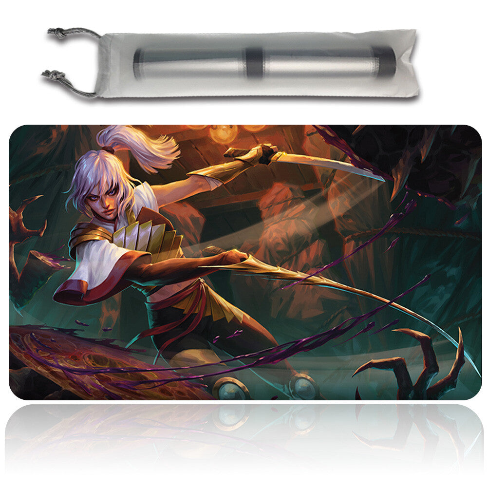 THE WANDERING RESCUER - Magic The Gathering MTG Playmat TCG CCG MTG Playmat Stitched Edge