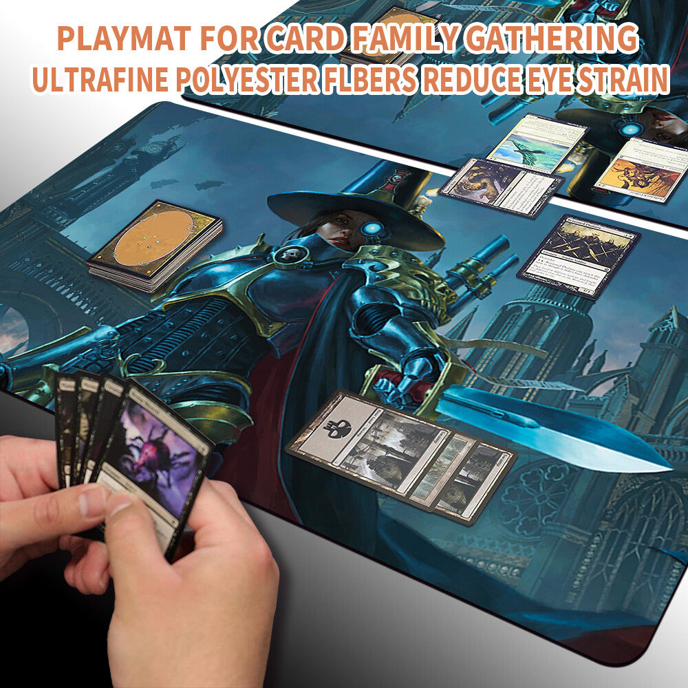 INQUISITOR GREYFAX- Board Game MTG Playmat Mousepad Playmat of TCG CCG Stitched Edge