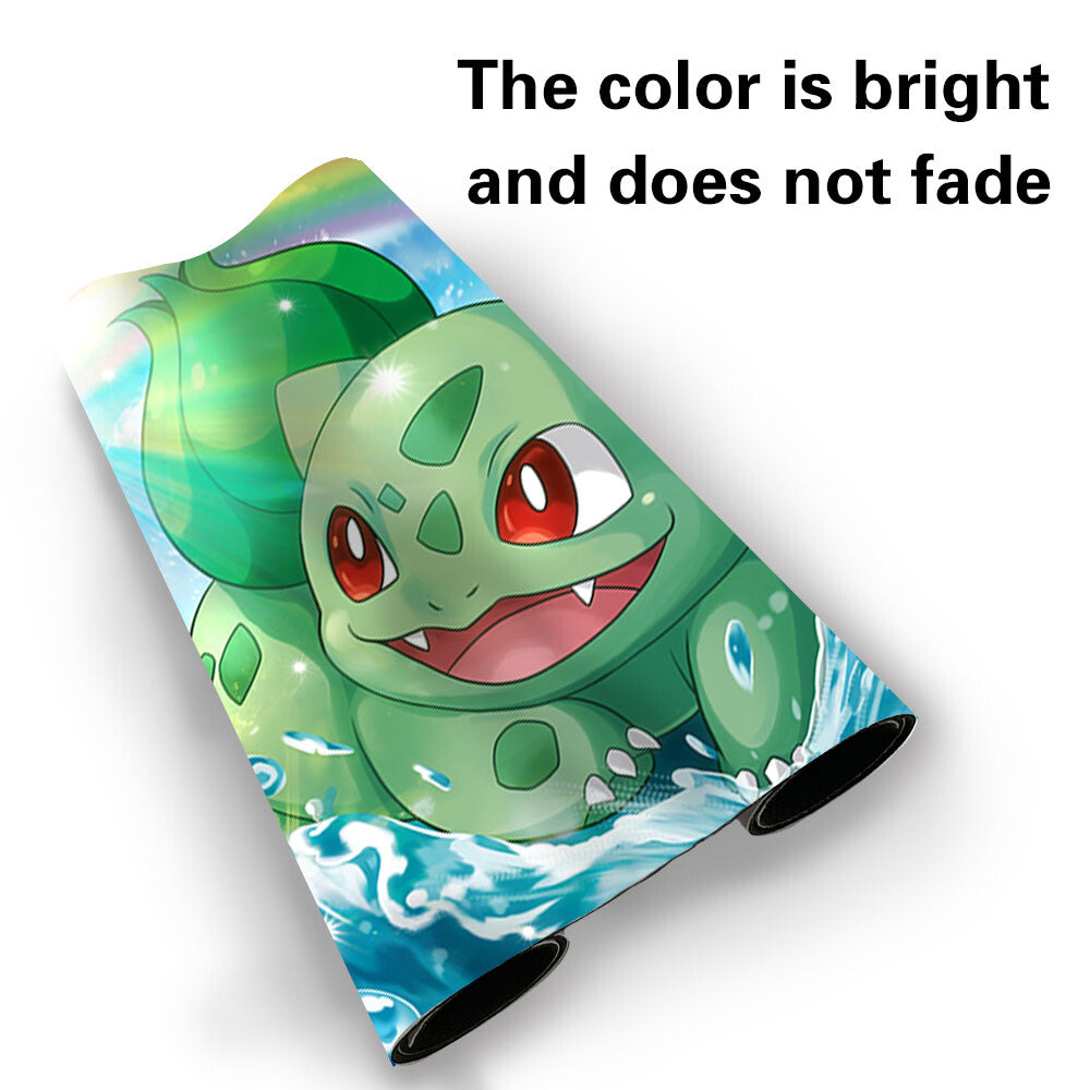 370603 - Board Game Pokemon Bulbasaur Playmat Stitched Edge Games Mousepad Play Mat of TCG